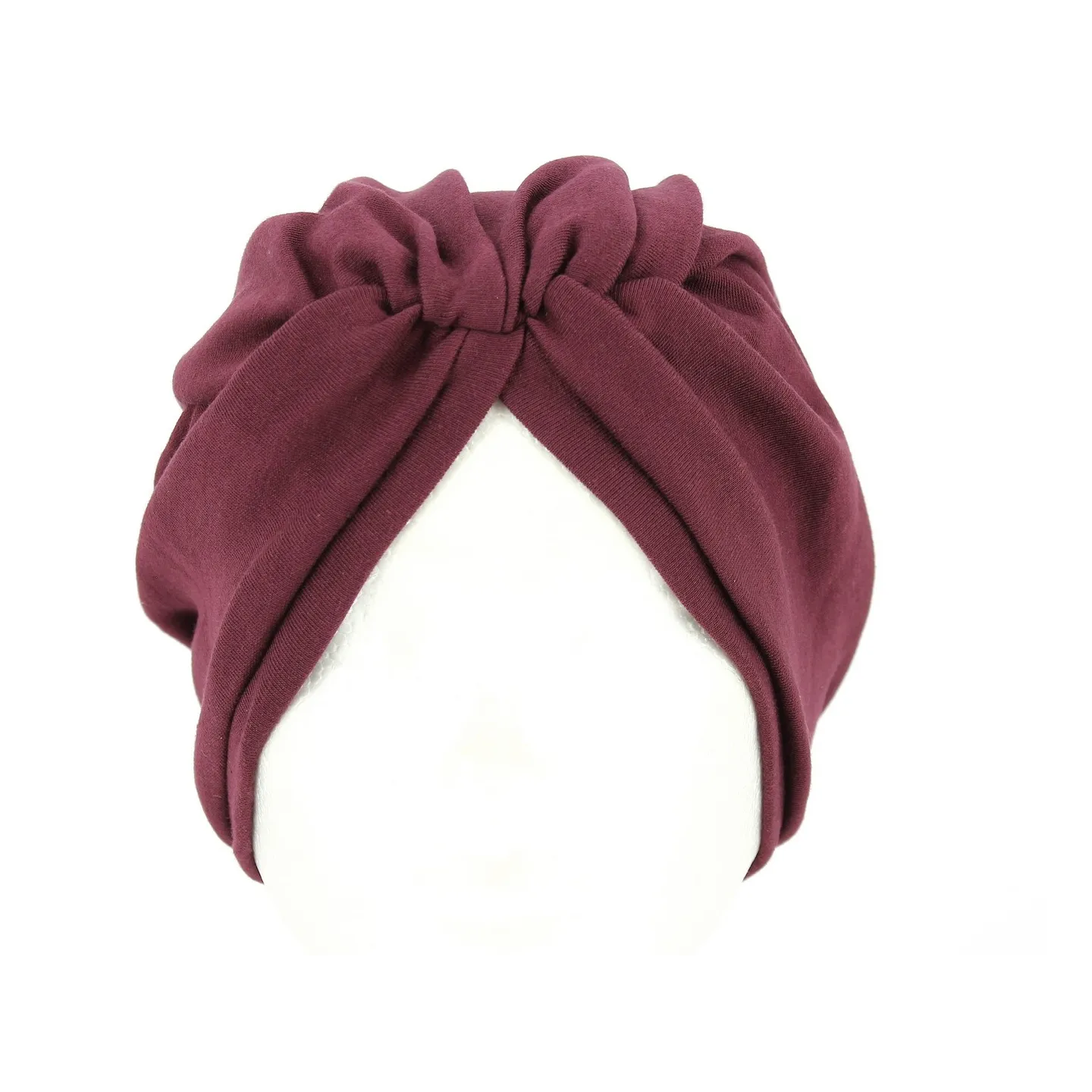 Plum chemotherapy turban Reference: 2555 | Chapellerie Traclet