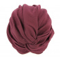 Plum chemotherapy turban