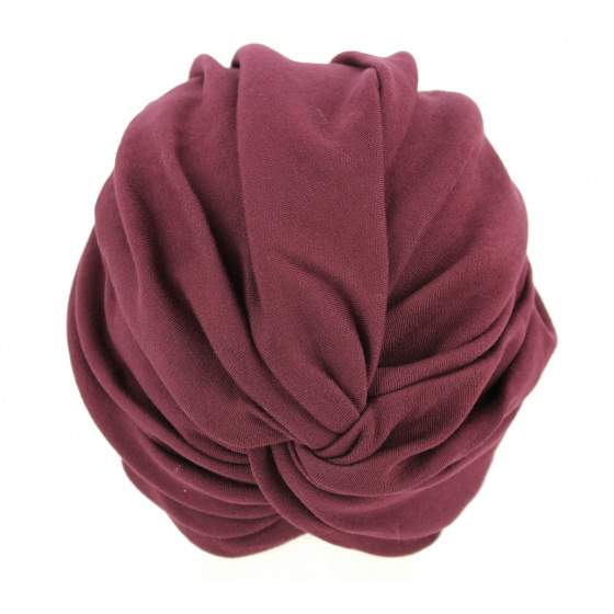 Plum chemotherapy turban