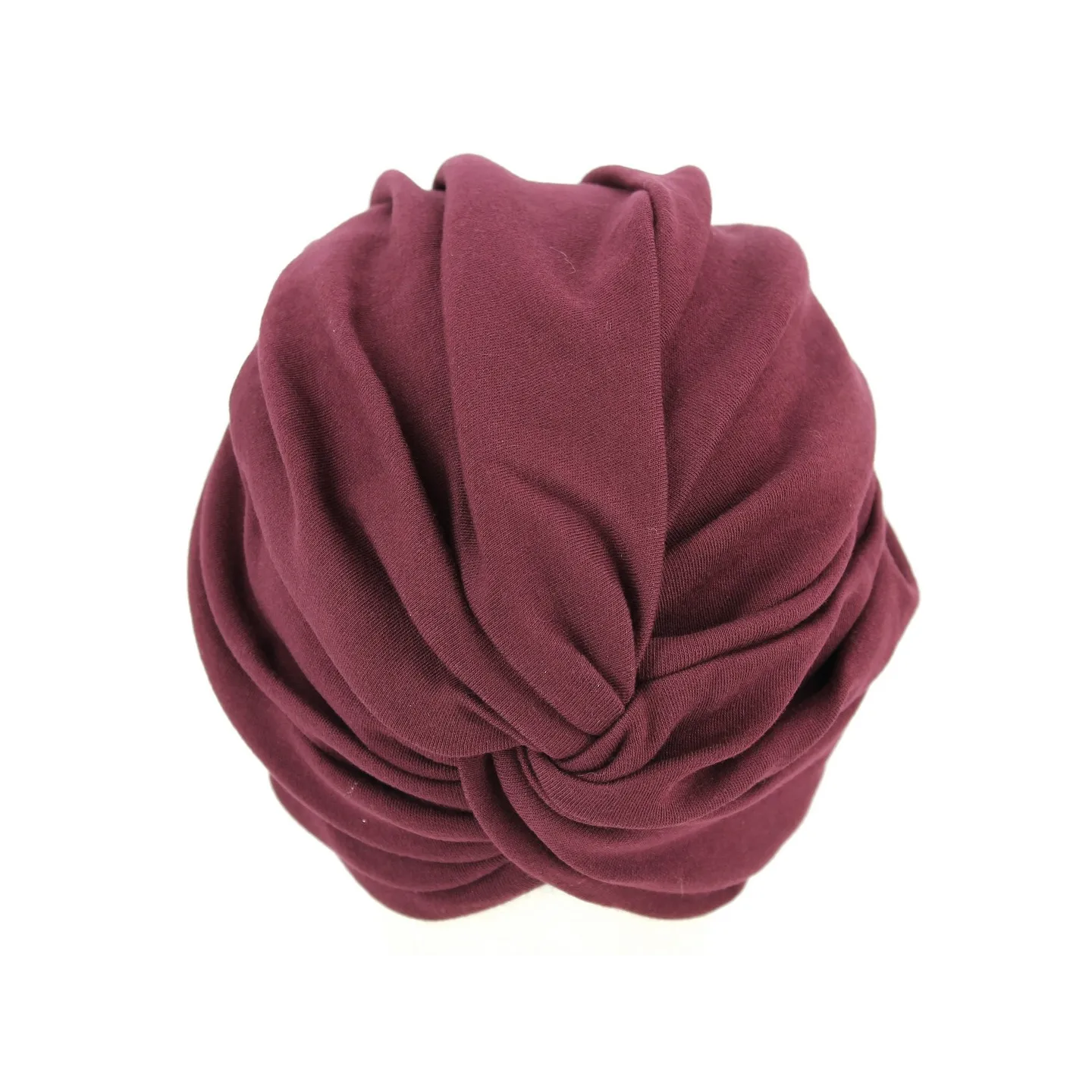 Plum chemotherapy turban Reference: 2555 | Chapellerie Traclet