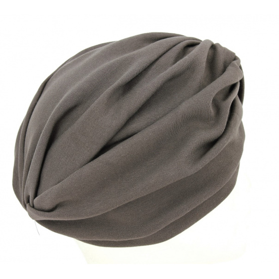 Turban chimiotherapie marron