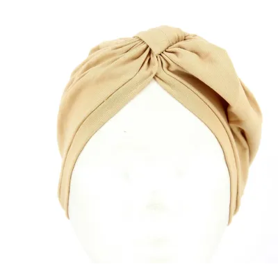 Turban Chimiothérapie Beige- Fléchet  Reference : 3511 | Chapellerie Traclet
