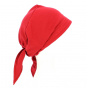 Red Cotton Chemotherapy Headscarf Turban - Traclet