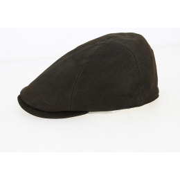 Brown Leather Duckbill Cap - City Sport