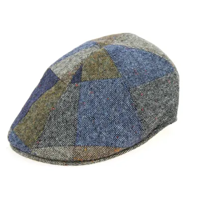 Casquette Bec de Canard Ravenne Patchwork Laine- Traclet Reference : 2215 | Chapellerie Traclet