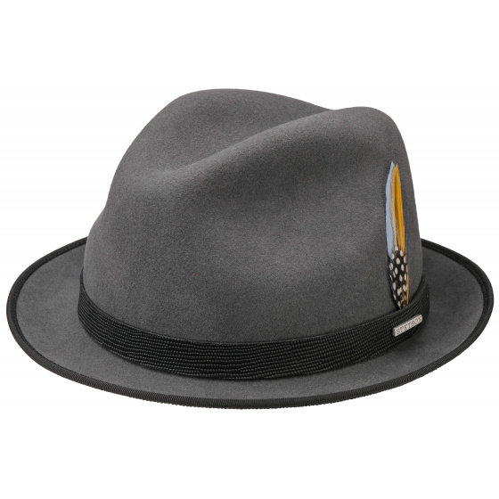 Wrentham Grey Wool Felt Player Hat - Stetson