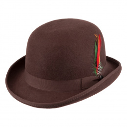 Brown English Derby Bowler Hat - Jaxon