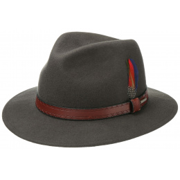 Traveller Crook Khaki Wool Hat - Stetson