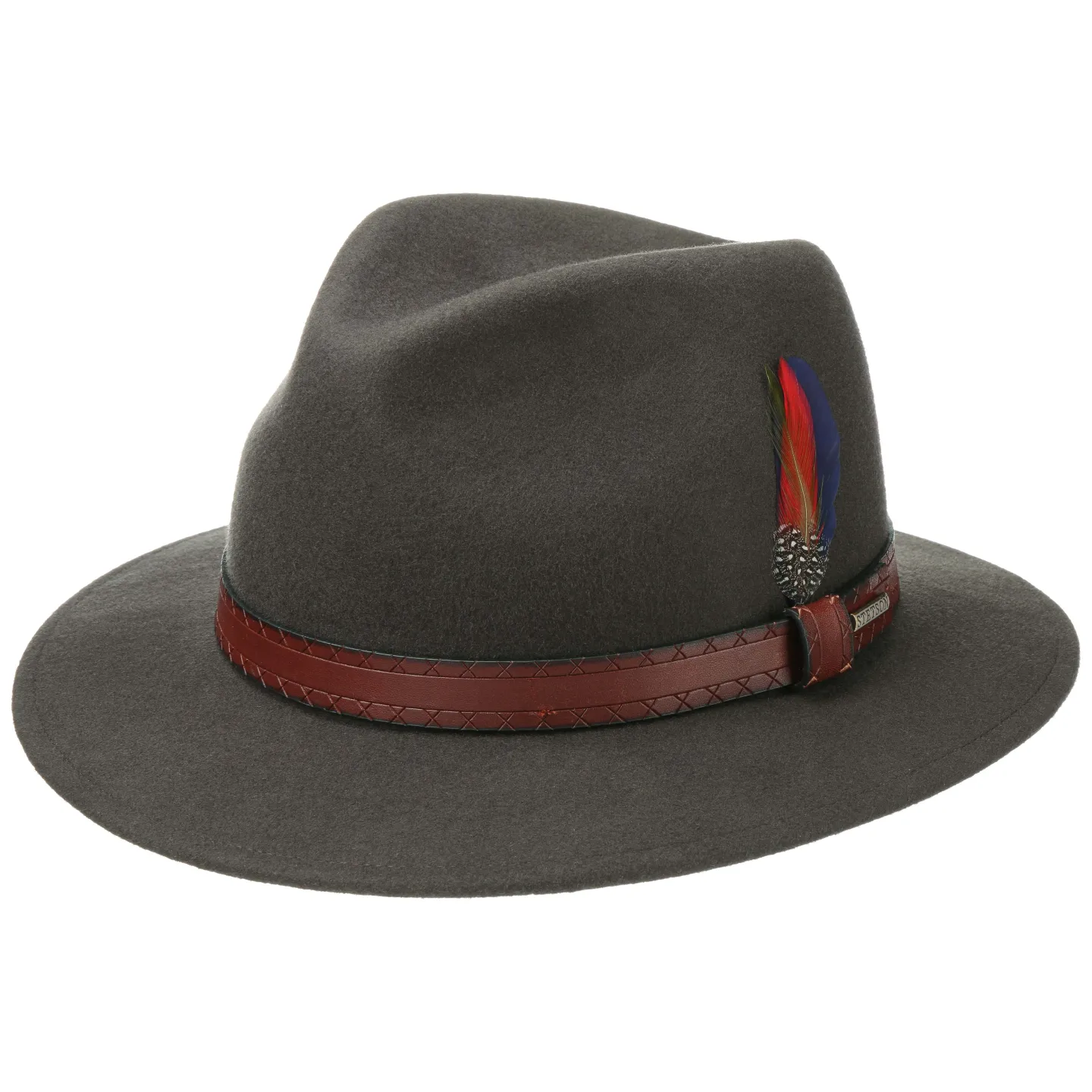 Chapeau traveller Crook Laine Bleu - Stetson Reference : 4393 | Chapellerie Traclet