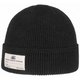 Merino Black Beanie - Stetson