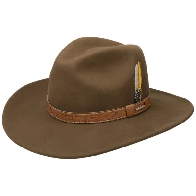 Brown Wool Vitafelt Western Hat - Stetson Reference: 7145 | Chapellerie Traclet