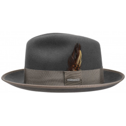 Gray Wool Vitafelt Fedora Hat - Stetson