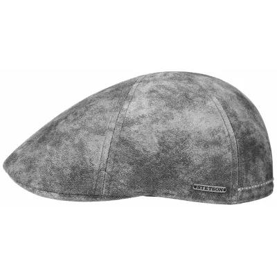 Casquette Texas Pigskin Cuir Grise - Stetson