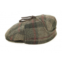 Casquette Sherlock Laine Vierge Carreaux- Stetson