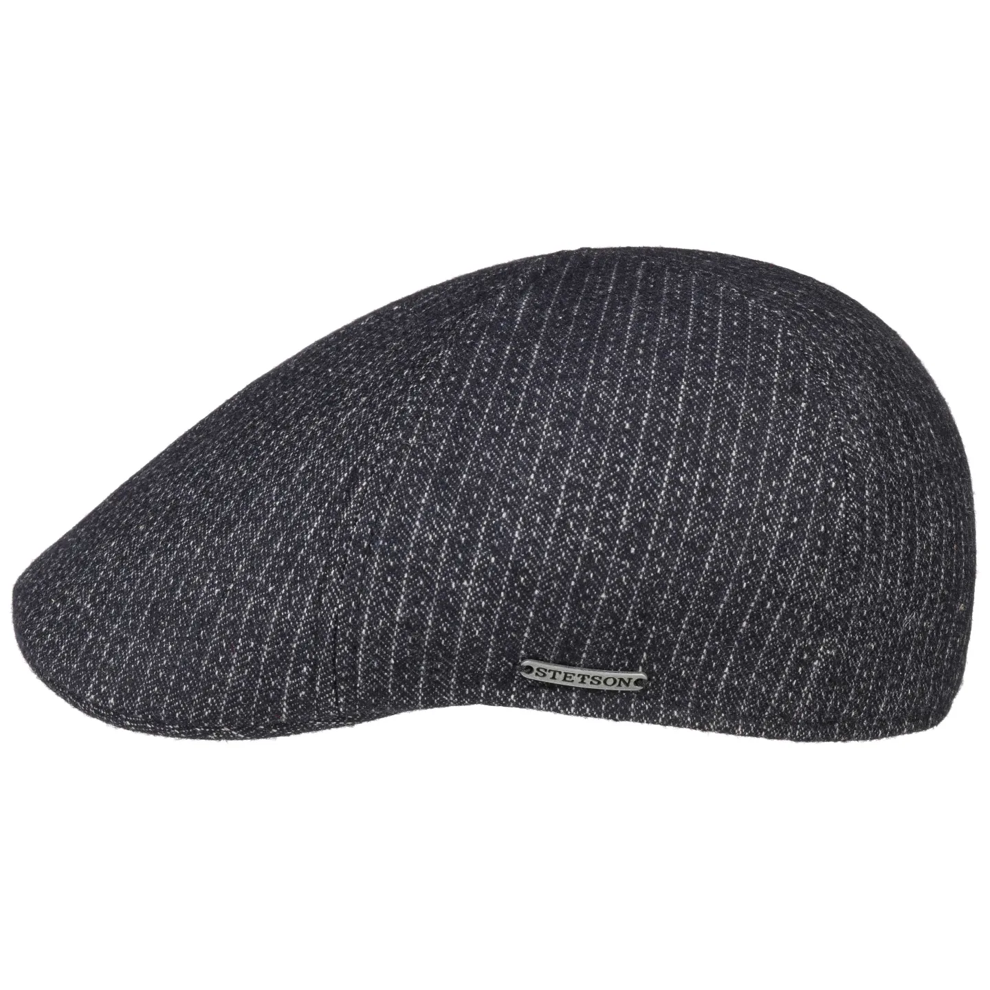 Duck Bill Pinstripe Cotton & Wool Navy Blue Cap - Stetson  Reference: 1973 | Chapellerie Traclet