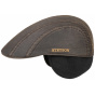 Stetson Brown Cotton Modesto Cap with Ear Flaps