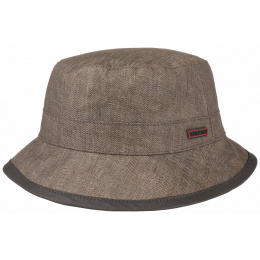Taupe Linen Bucket Hat - Stetson