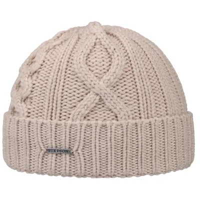 Tornell Beige Wool Beanie - Stetson  Reference : 5639 | Traclet Hat Shop