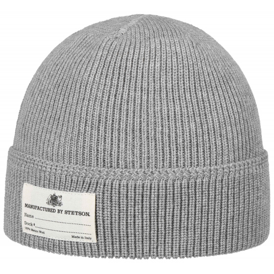 Gray Merino Beanie - Stetson