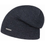 Long Wisconsin Wool Beanie Navy Blue - Stetson