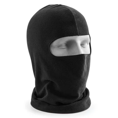 Affordable Black Microfleece Balaclava for motorcycle outings Reference: 7909 | Traclet Hattery
