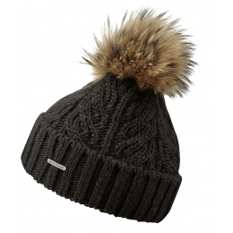 Black Lanette Pompon Hat- Stetson