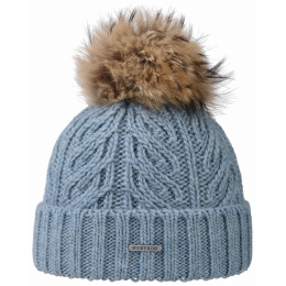 Blue Lanette Pompon Hat- Stetson