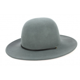 Unisex Tiller Wide Brim Hat Wool Felt Cement - Brixton
