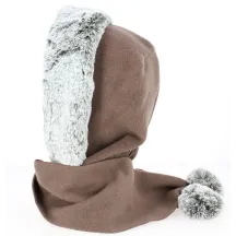Capuche Norell Polaire Fausse Fourrure Noisette- Traclet Reference : 7345 | Chapellerie Traclet