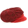 Casquette Gavroche Elorine Noire & Rouge- Mtm Reference : 6895 | Chapellerie Traclet