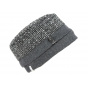 Women's Beanie Hat Hermione Black & Anthracite - Mtm