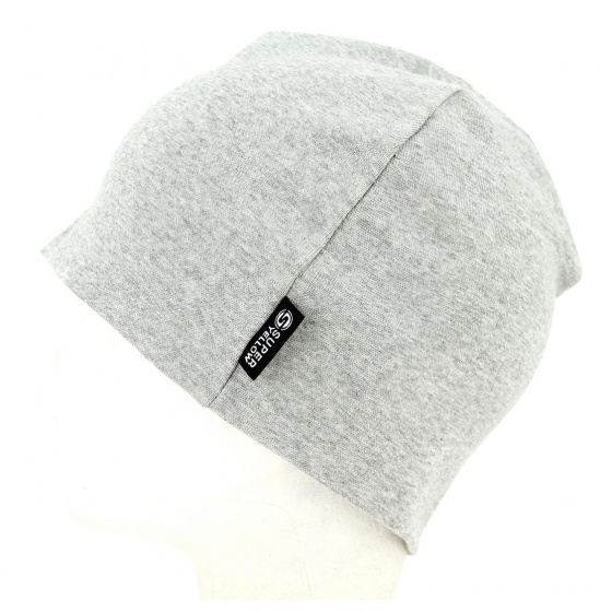 Basic Cotton Night Beanie Grey - Super Yellow