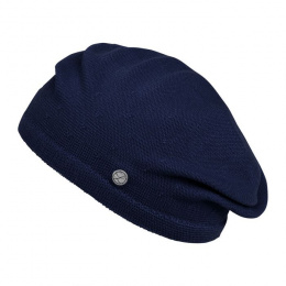 Navy Cotton Belza Beret - Heritage by Laulhère