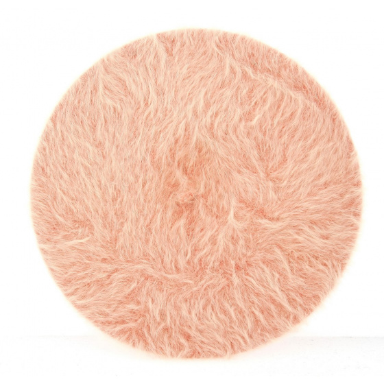 Parisian Angora Coral Beret- Heritage by Laulhère
