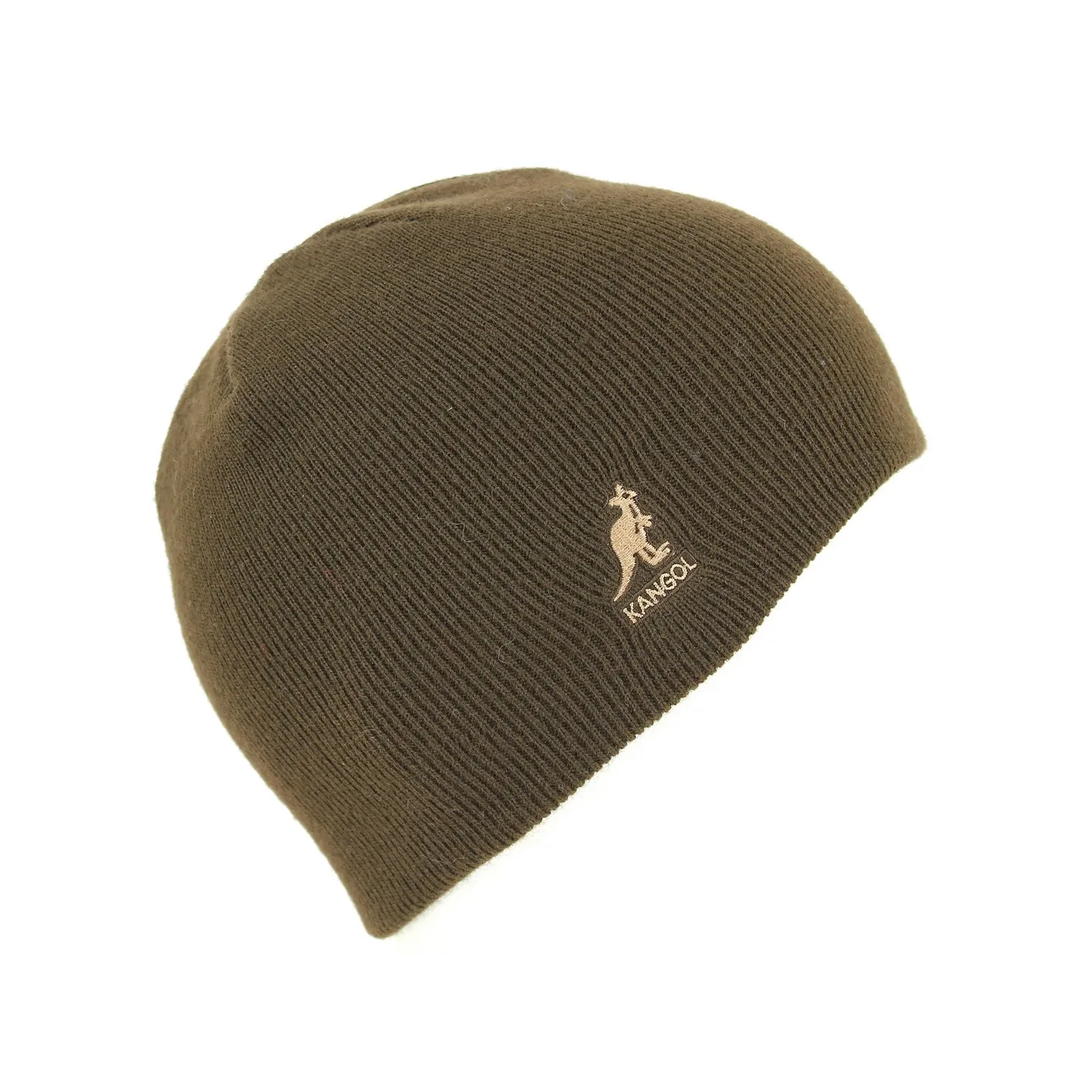 Short Acrylic Pull-On Cuffless Brown Beanie - Kangol Reference: 454 | Traclet Hat Shop