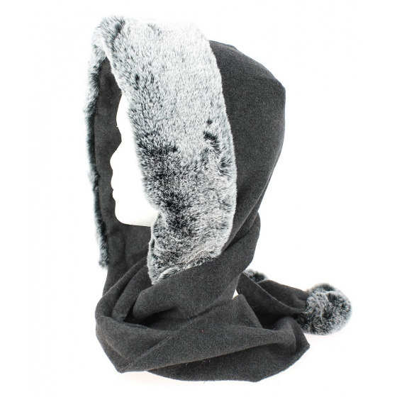 Capuche Norell Polaire Anthracite - Traclet Capuche Norell Polaire Anthracite - Traclet