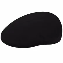Flat Cap 504 Winter Wool Black - Kangol Reference: 93 | Traclet Hat Shop