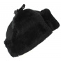 Black Sheepskin Real Fur Ushanka/Hat - Traclet