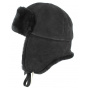 Black Sheepskin Real Fur Ushanka/Hat - Traclet