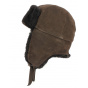 Brown Sheepskin Fur Ushanka - Traclet