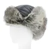 Chapka Fausse Fourrure Gris Foncé- Herman Reference : 7214 | Chapellerie Traclet