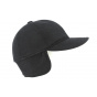 Nova Baseball Cap with Ear Flaps Black - Traclet