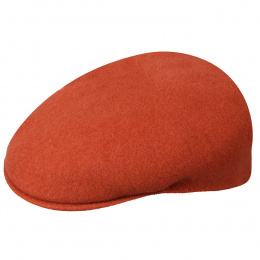 Wool 504 Flat Cap Orange - Kangol