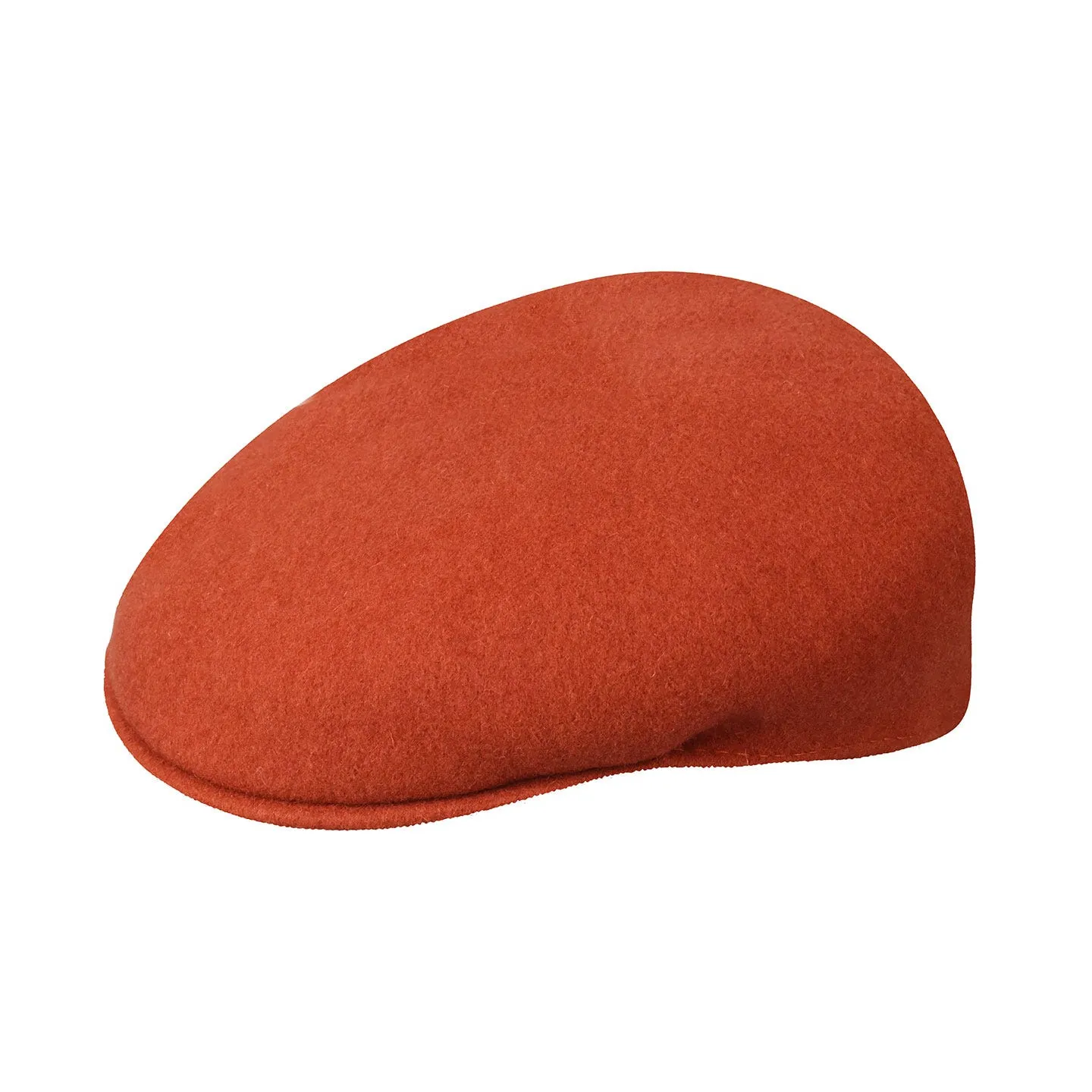 Wool 504 Flat Cap Orange - Kangol Reference: 1980 | Traclet Hat Shop