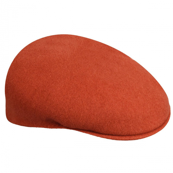 Casquette Plate 504 Laine Orange- Kangol