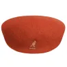 Casquette Plate 504 Laine Orange- Kangol  Reference : 1980 | Chapellerie Traclet