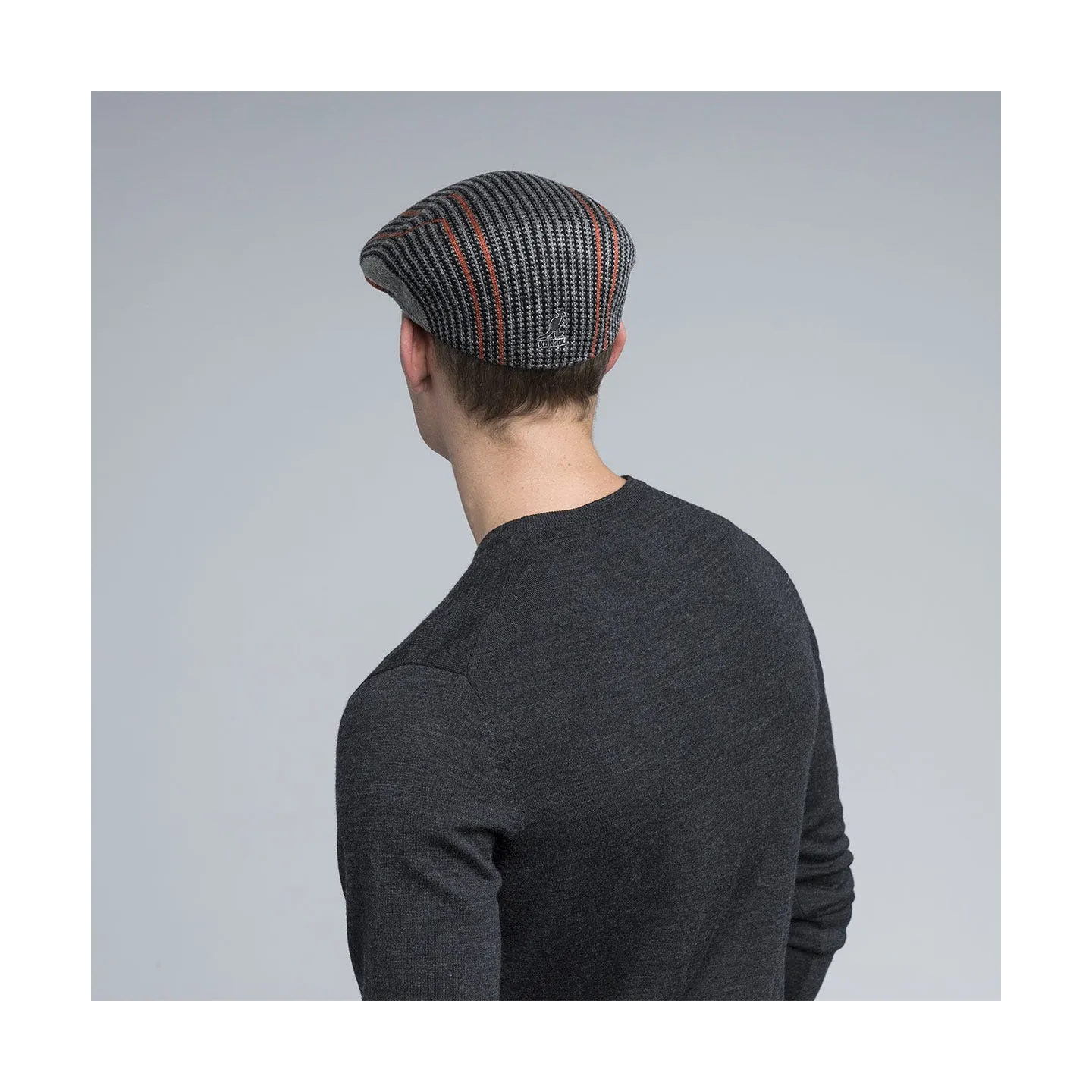 Casquette Plate Swithboard 504 Orange & Grise- Kangol  Reference : 4594 | Chapellerie Traclet