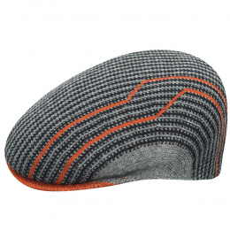 Switchboard 504 Flat Cap Orange & Grey - Kangol