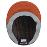 Switchboard 504 Flat Cap Orange & Grey - Kangol Reference: 4594 | Traclet Hat Shop