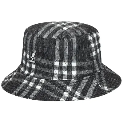 Reversible Hidden Layers Bucket Hat Black & White - Kangol Reference: 6230 | Chapellerie Traclet
